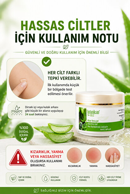 botaniksan 100ml 100% Aloe Vera Gel - Pure, Natural, No Additives- Trendyol