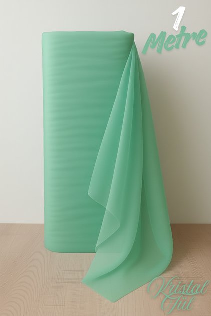 Mint Green Crystal Tulle Length 1 Mt Most Stable 3 Mt Engagement, Henna, Wedding, Bohça, Door, Birth, Party Decoration