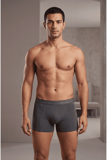 Men's Elastane Boxer Smoked 6-Pack