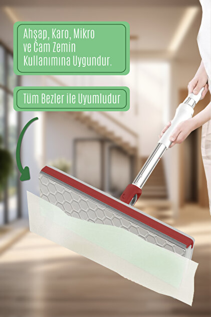 Trend Maison Click Mop Tüm Bezleri Kendi Alabilen Otomatik Mop
