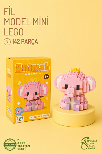 Jack Ferrero Leego Sevimli Mini Blok Yapı Seti MZ-124 (200+ Parça