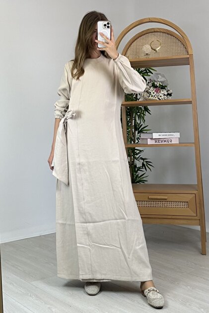 tencel jersey side tie midi dress Quince Navy Blue Tencel Jersey Side Tie Dress Sleeveless Midi Wrap sz S Women's