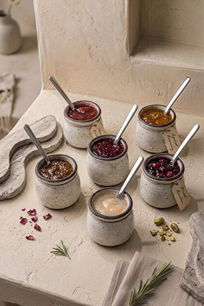 Kitchen Life 6'lı Paslanmaz Çelik Baharat Kaşığı ,Kahve ve Şeker