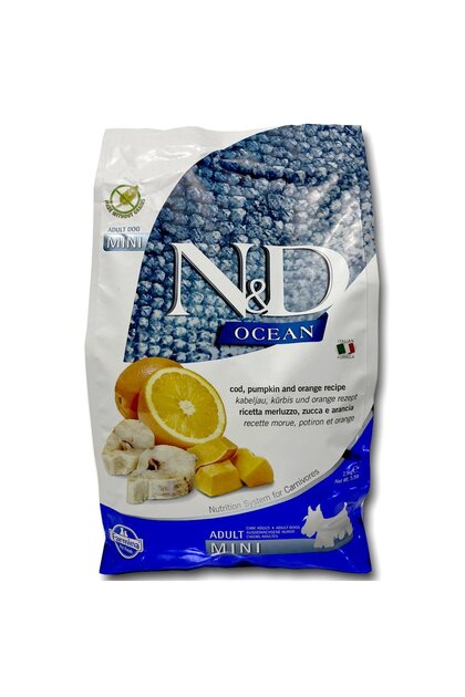 (まこりいぬ)RHYTHM エニシーシリーズ 青　7回分　1箱分 N & D Ocean Morina Balıklı&Balkabaklı Mini Irk Yetişkin Köpek