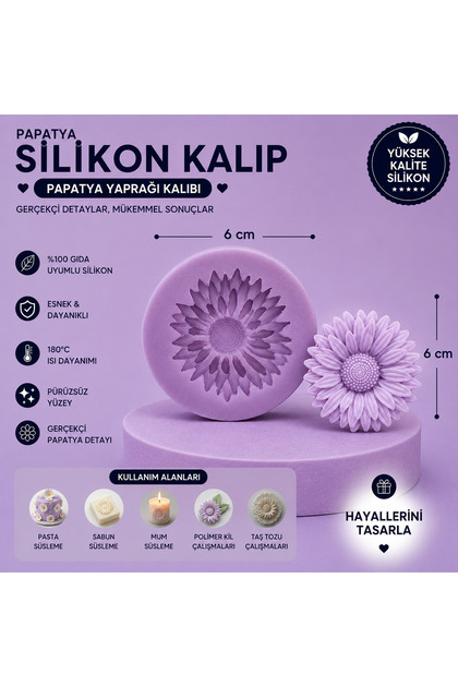 Silikon Kalıp Papatya