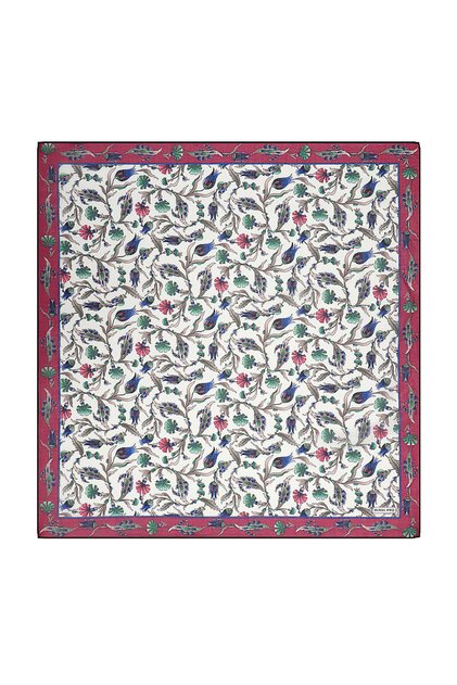Purple Carnation Tulip Pattern Soft Scarf