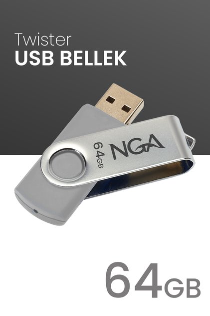 64 GB Twister Usb Bellek Plastik Gövde Güvenli USB Memory - Flash Drive