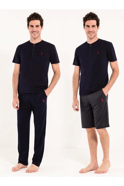 U.S. Polo Assn.Men's 3-Piece Pajama Set D.1.2.R.005.U