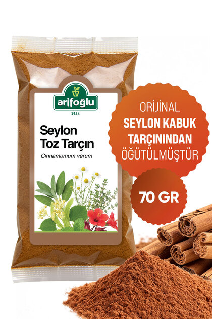 Orijinal Seylon Toz Tarçın 70 gr. (Öğütülmüş) %100 Doğal