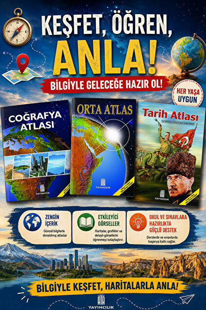 Coğrafya Atlası-Orta Atlas-Tarih Atlası
