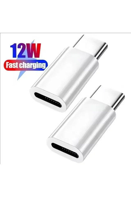 2Pcs 12W IOS To USB C Fast Charging Adaptador Lightnning To Type C Adapter USB C Data Transfer Conve