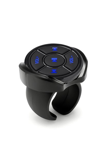 Black with Bracket Wireless Bluetooth Remote Controller Media Button Car Motorcycle Bike S