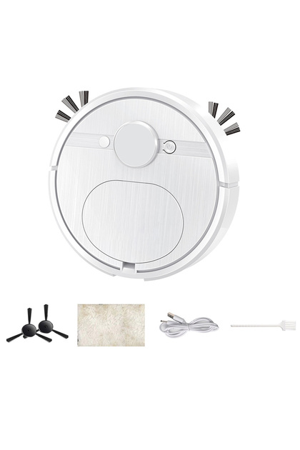 APWIKOGER White A 3 In 1 Smart Sweeping Robot Multi-Purpose Strong Power Sweeping Machine Rechargeab