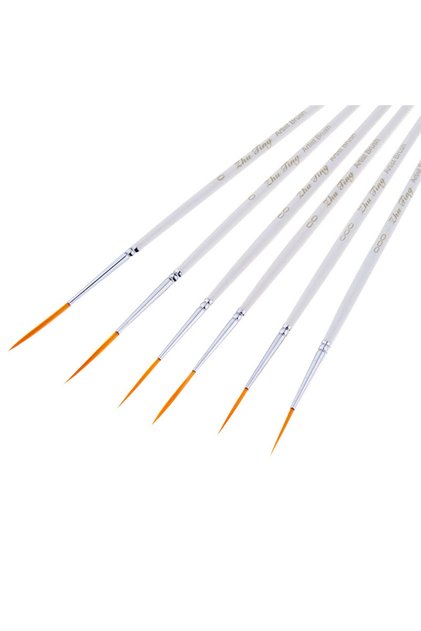 6 long styles 6Pcs Long/Short Hook Line Pen Paint Brush Round Nylon Hair Nail Art Line Drawing Pen F