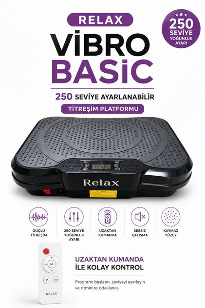 Basic vibration plate - Titreşimli egzersiz ve spor cihazı