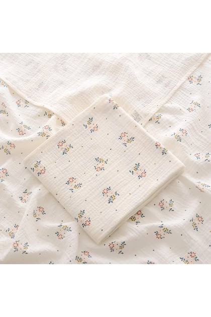 100x100cm Retro flower Newborn Baby Cotton Blanket Summer Bedding Babies Stuff Throw Blanket Muslin