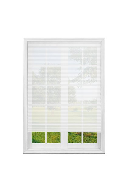 60X150cm 1PC White 1/2 Pack Pleated Window Blinds Temporary Blackout Paper Shades Cordless Light Fil