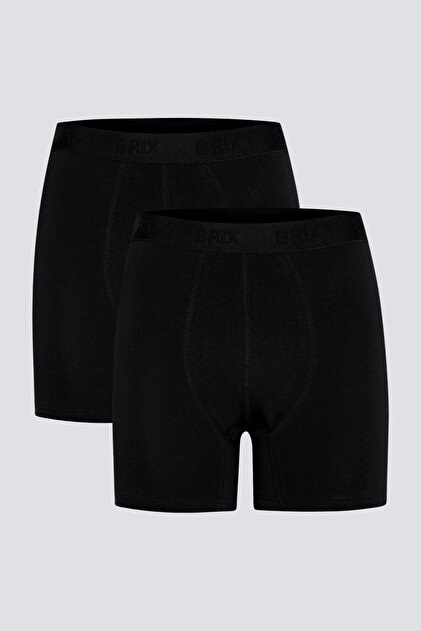 Men's 2Li Modal Boxer Black