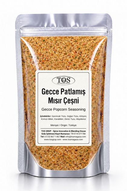 Gecce Patlamış Mısır Çeşni 100 gr Gecce Popcorn Seasoning - Premium Quality | Baharat Karışımı