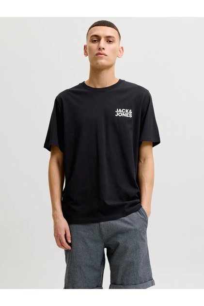 Men's Black3 Jjecorp Logo Tee Ss O-Neck Noos T-Shirt