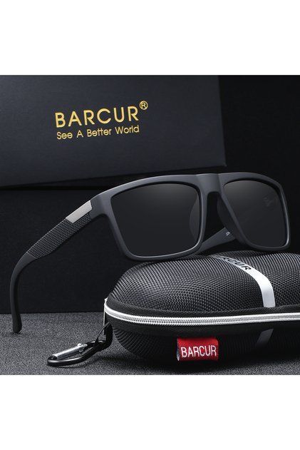 MatteBlack BARCUR Simple And Comfortable Business Style Sunglasses For Daily Travel, Uv Protection B