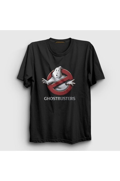 Unisex Black Logo Movie Ghostbusters Ghostbusters T-shirt245287tt