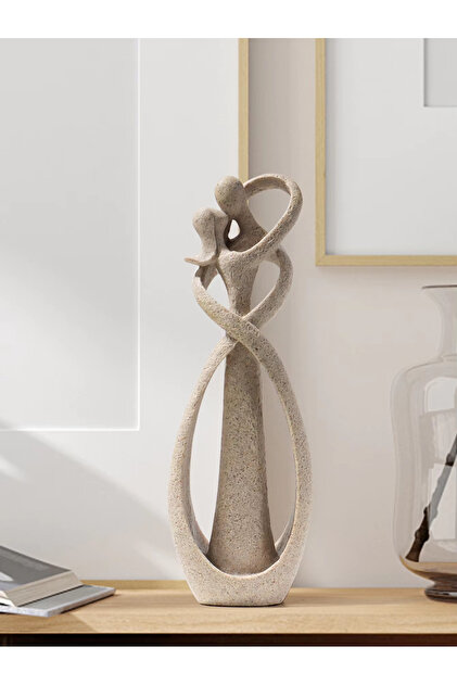BL545 Nordic Style Creative Home Decor: Embracing Couple Sculpture for Office, Bookshelf, Living Roo