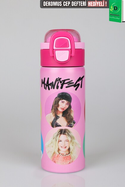 X Dekomus Licensed Powder Pink Collection 600 ml Steel Flask