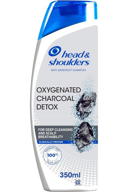 Charcoal Detox Deep Cleansing Anti-Dandruff Hair Shampoo (375ml)