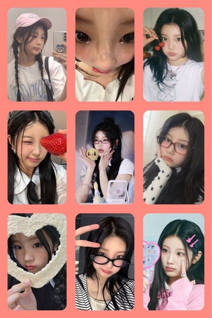 sevimliflower wonhee ILLIT 1 ADET FOTOKART PVC KAPLI 9*6 CM 6 ADET