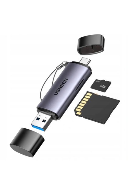 Cititor de carduri CM185, SD, micro SD, dual USB-A + USB-C