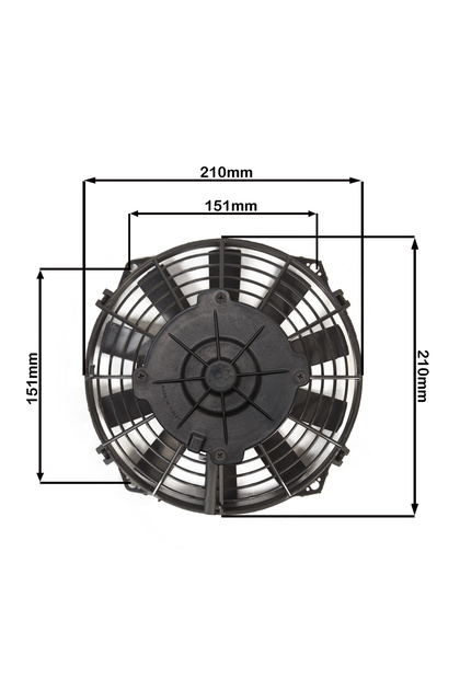 8 İNÇ 120 WAT 12 VOLT EMİCİ FAN