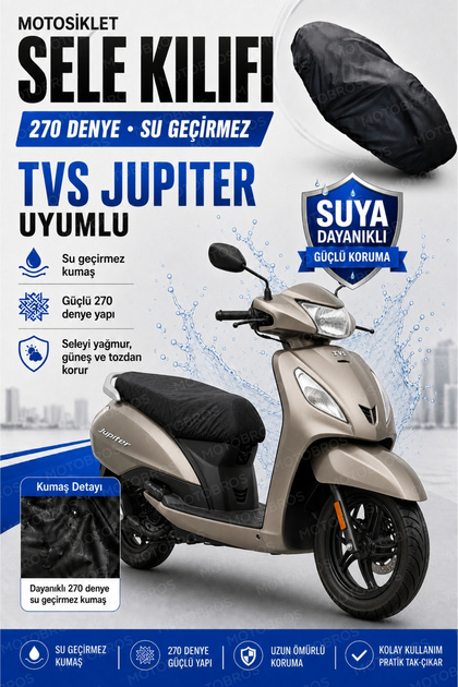 Motorcycle Saddle Cover Tvs Jupiter Compatible Waterproof Scooter Motor Seat Protection Cover Seat Cover 270D