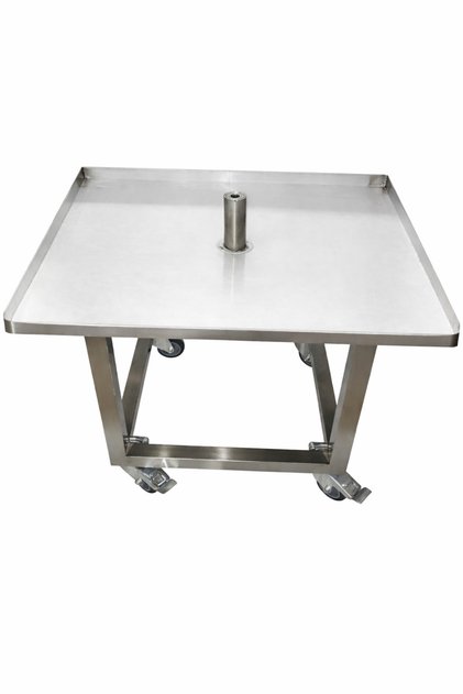 Döner Hazırlama ve Taşıma Arabası - 70X70cm Tepsi Dahil