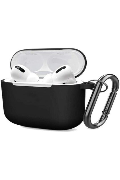 Husă de protecție din silicon G-Tech, de înaltă calitate, super subțire, compactă, compatibilă cu Airpods 3, Negru