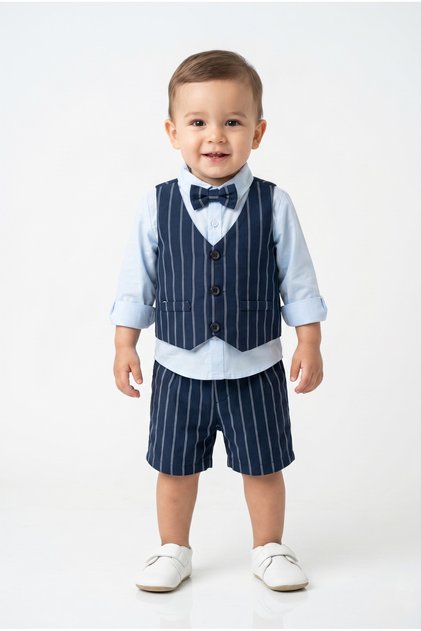 Boys Waist Coat 3Pcs Set S/S, 18M