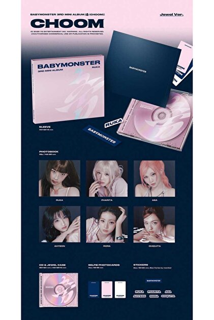 Kpop Dünyasi BABYMONSTER – 3. MİNİ ALBÜM [춤 (CHOOM)] (Jewel Ver