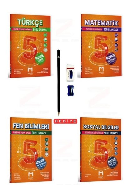Mozaik Yayınları 5 Sınıf Türkçe-Matematik-Fen Bilimleri-Sosyal