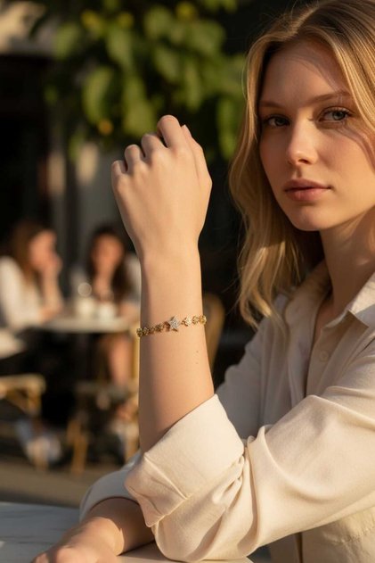 Non-Tarnish Zircon Stone Bracelet