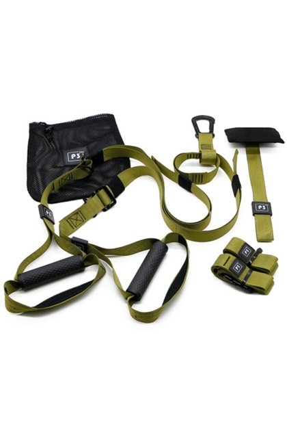Set sistem suspensie tip TRX, pentru fitness, workout, yoga, gimnastica de recuperare, exercitii
