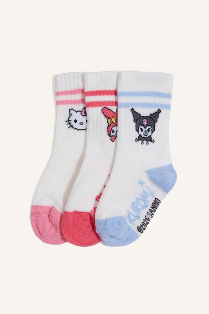 Hello Kitty 3-Pack Long Socks Baby Girl H5564A5Ns