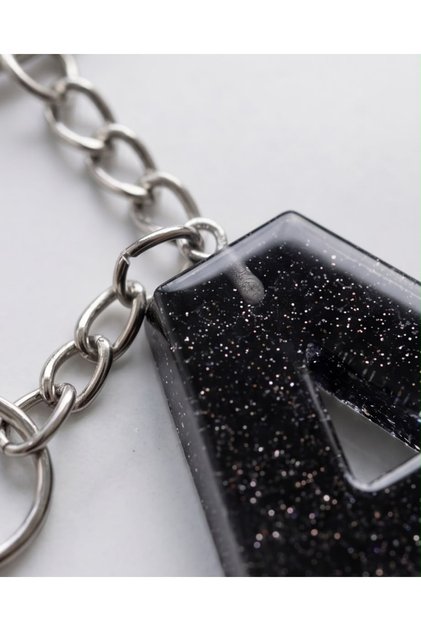 Keychain Letter a Epoxy
