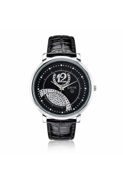 Ceas de dama ERYK ER50, negru, stil casual
