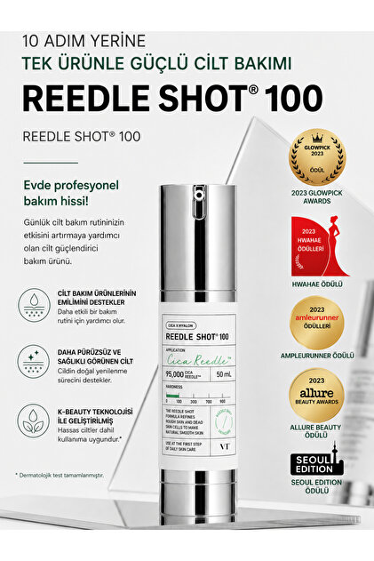 VT COSMETICS Reedle Shot 100 - Mikro Tane Yapılı Centella Asiatica