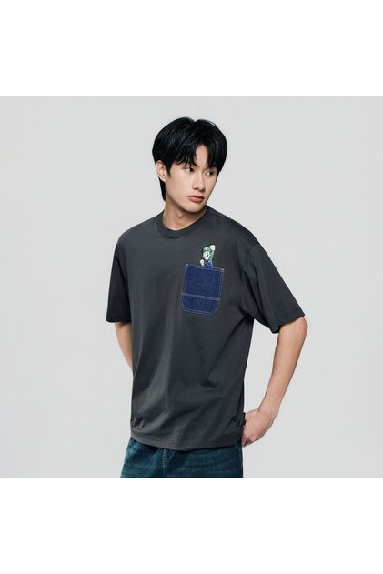 Men Relaxed Luigi Pocket Printed Tee