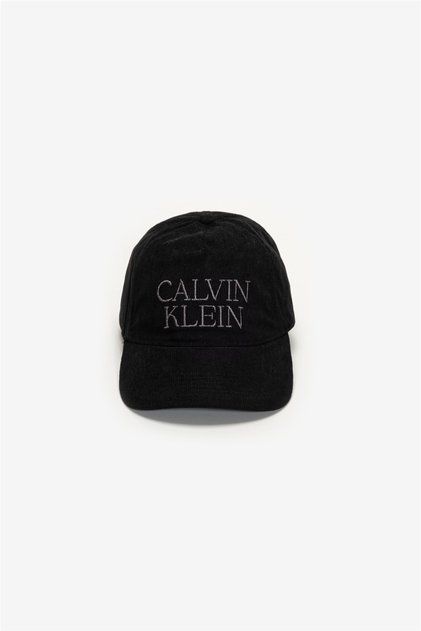 Corduroy Graphic 5 Panel Cap Herren Baseballmütze Schwarz