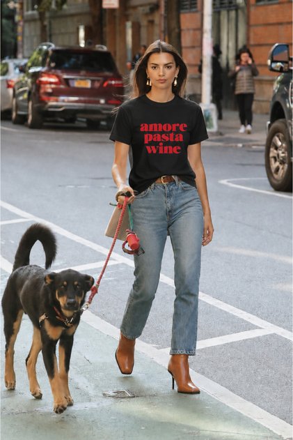 Kadın baskılı regular t shirt