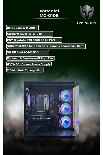 MOD GAMING Nexa MG-N16B Amd Ryzen 5 7500F | RTX5060 | 16GB Ram