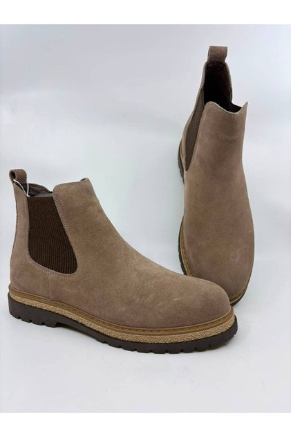 Men's Leather Boots Sand Suede