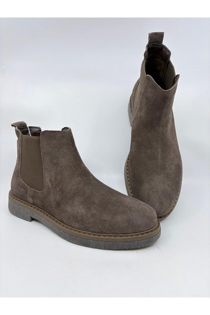 Men's Leather Boots Brown Suede